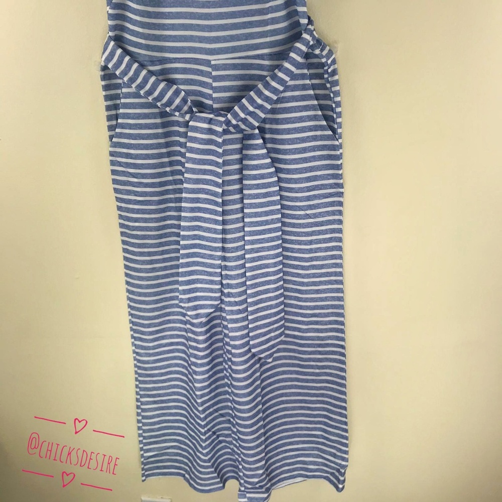 Tulum's Garden - Soho Sleeveless Striped Jumpsuit - Picture 3 of 7